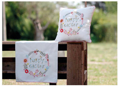 Cuscino con ricamo Hippie Easter  45x45 - Clodette
