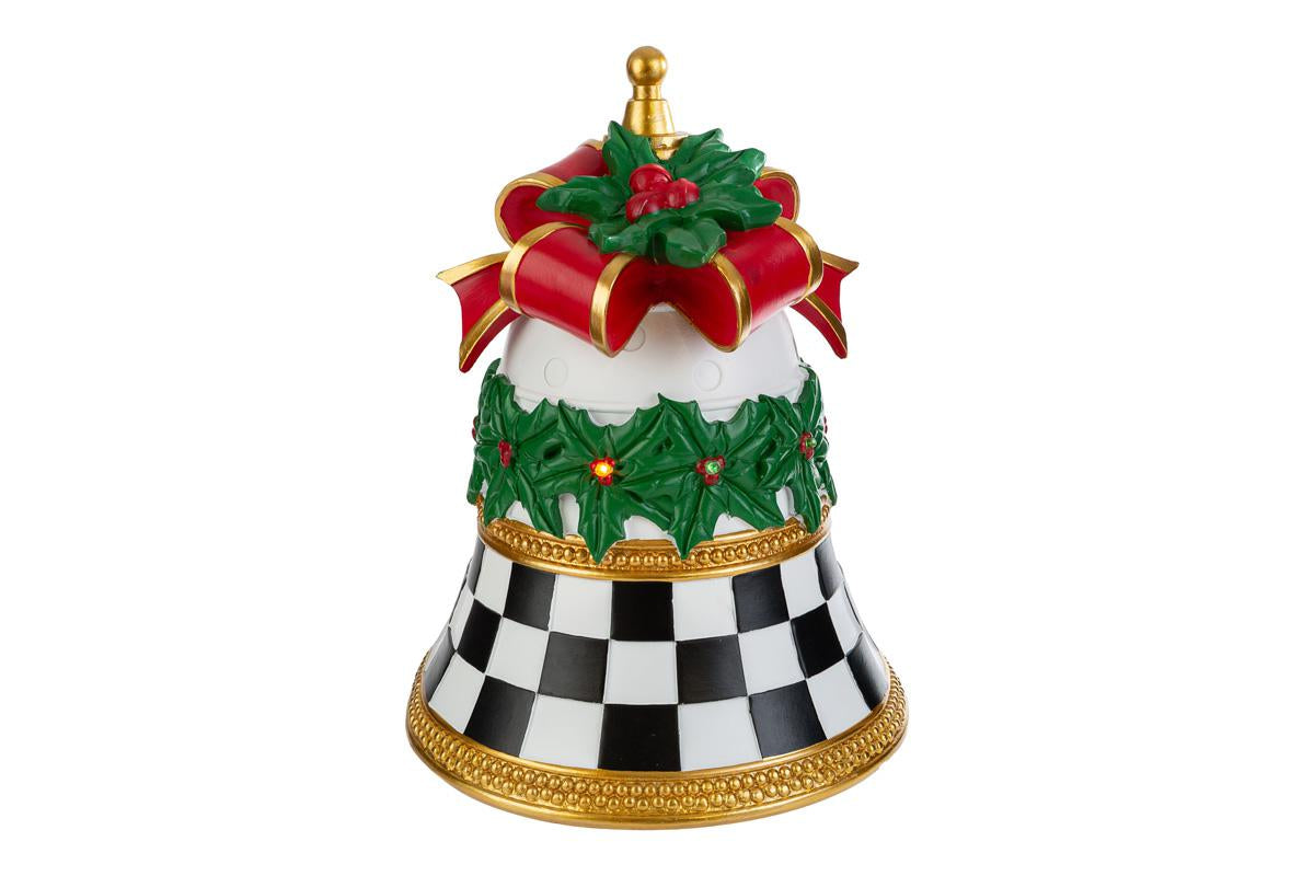 Campana a led decoro natalizio D28 H35 - Le stelle