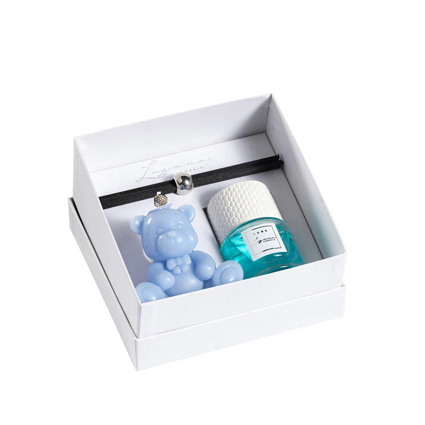 Cofanetto profumatore + orso in cera -Laguna Venezia