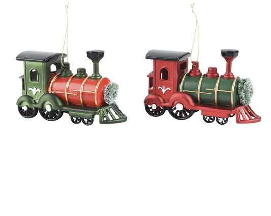 Appendini natalizi a forma di trenino 12,5x5x7,5H - Kaemingk