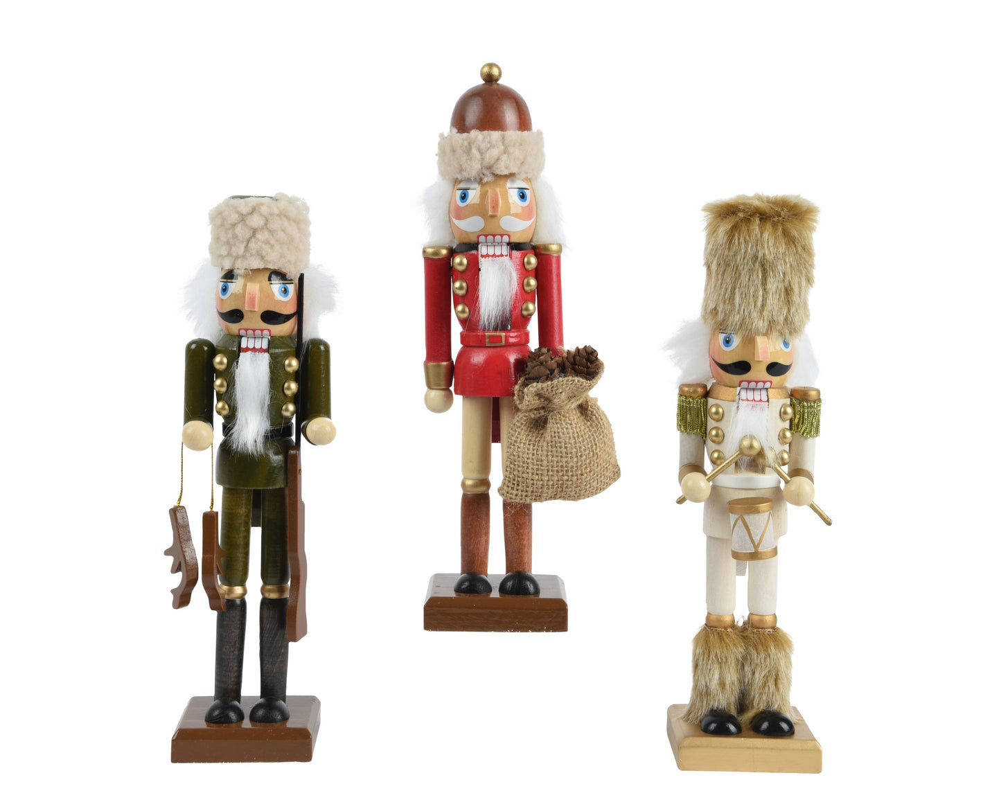 Decoro natalizio schiaccianoci in legno 9x7x38h - Kaemingk