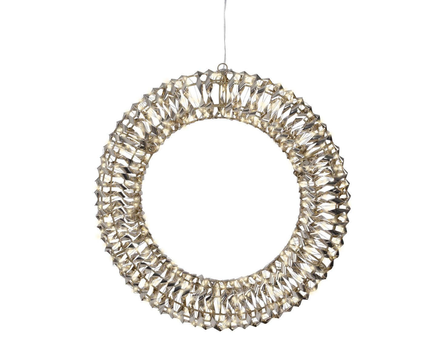 Decoro natalizio ghirlanda in oro con LED L67xP13XH66 - Kaemingk