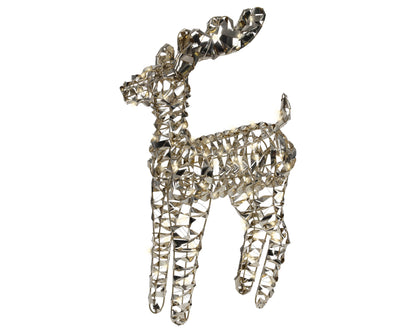 Decoro natalizio renna in oro con LED L67xP13XH66 - Kaemingk