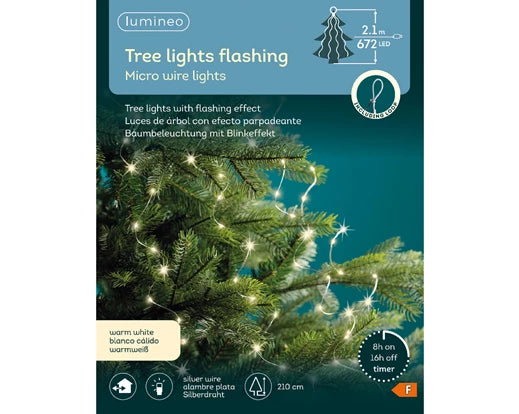 Micro Led luci per alberi di natale 210cm - Lumineo