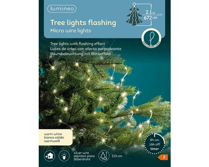 Micro Led luci per alberi di natale 210cm - Lumineo