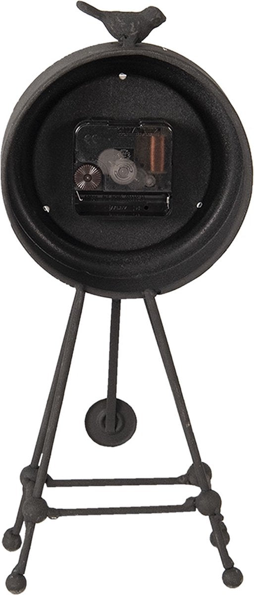 Orologio metallo con uccellino 14x9x23h - Clayre & Eef