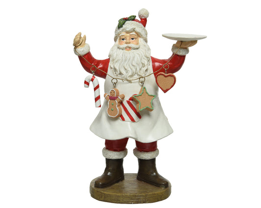 Decorazione 'Babbo natale Pasticcere' H23 - Decoris