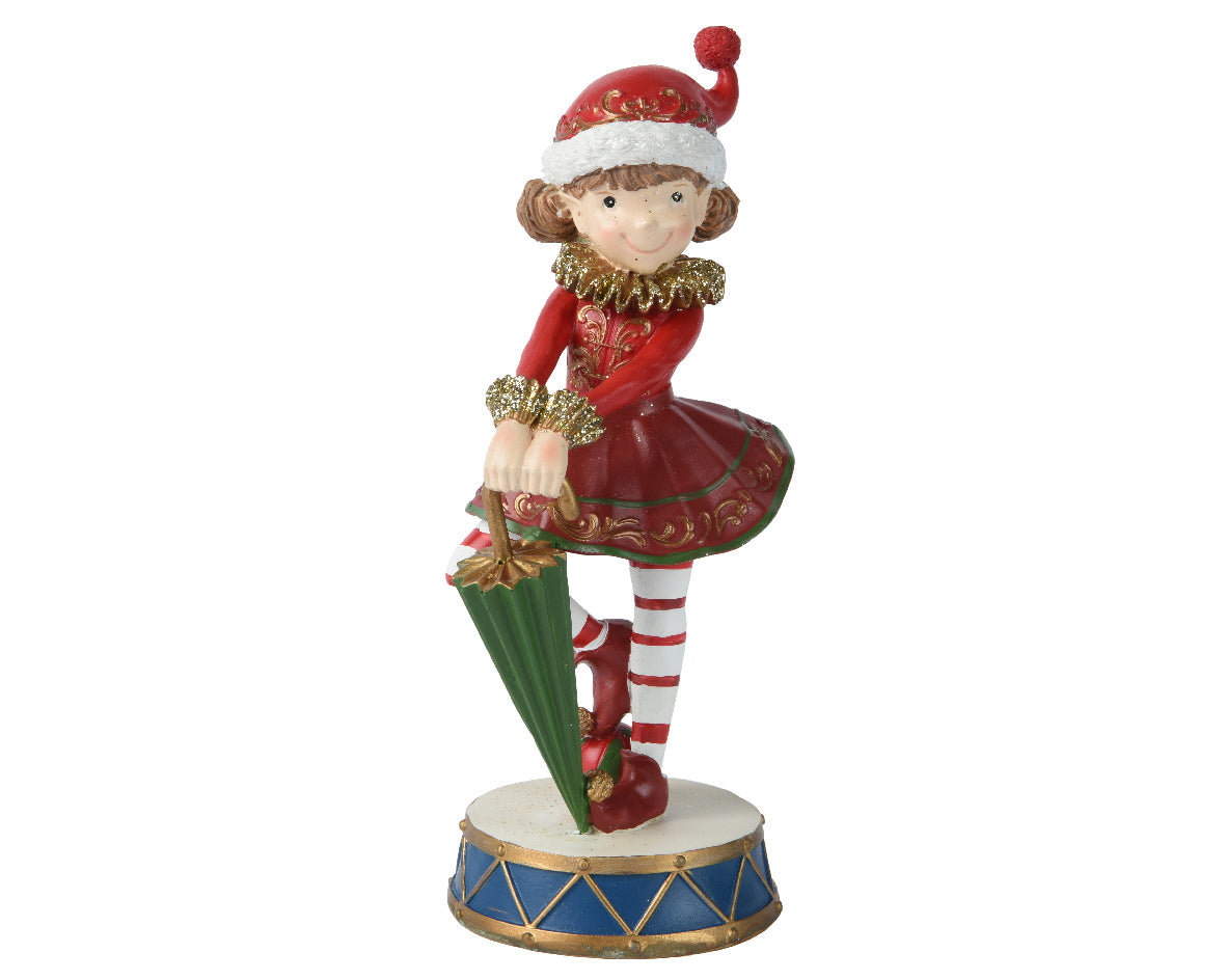 Elfo femmina ombrello 10,5x8,5x22h - Decoris