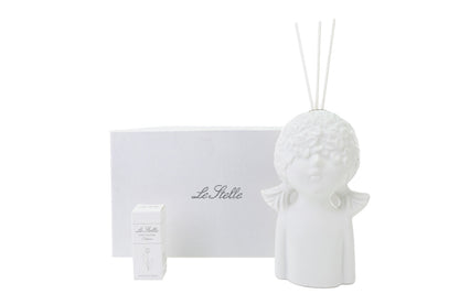 Profumatore bimba in porcellana bianca 9x8x16h - Le Stelle