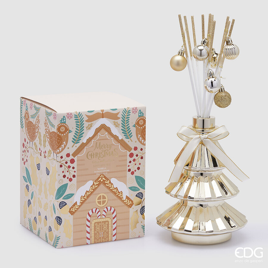 Diffusore con bastoncini serie Joyful Pino 'Black Vanilla' 950ml - EDG