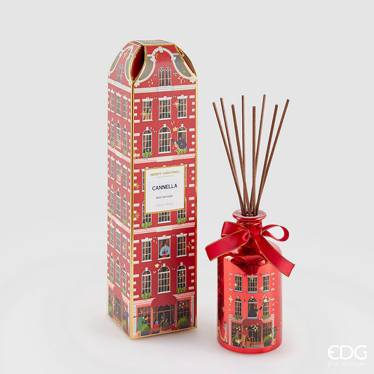 Profumatore bottiglia natalizio 'Rue de Rivoli' 200ml Cannella - EDG