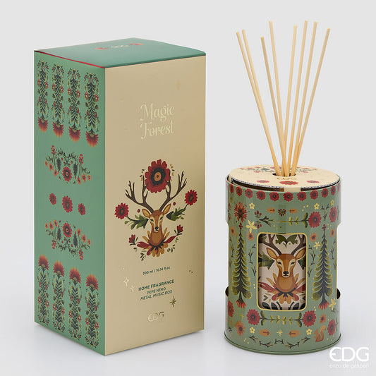 Profumatore bottiglia scrigno 300ml carillon ‘Pepe Nero’ - EDG