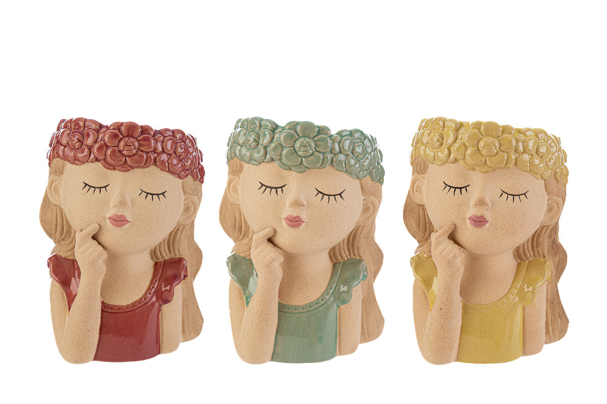 Vaso ceramica girl 10,5x15h - Le stelle