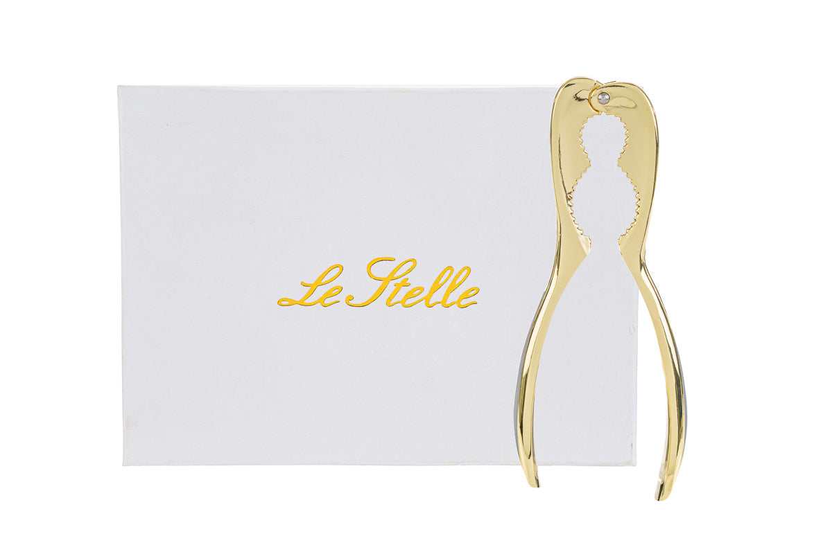 Schiaccianoci in metallo oro 16cm - Le Stelle