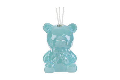 Profumatore orsetto in porcellana celeste 9,5x9x13H - Le stelle