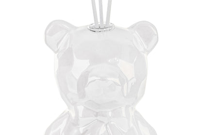 Profumatore orsetto in porcellana bianco 9,5x9x13H - Le stelle