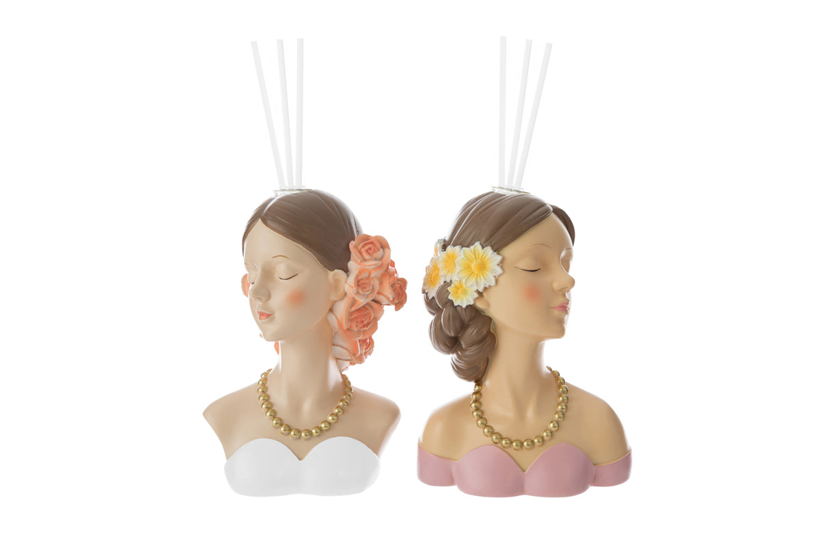 Profumatore a forma di ragazza 2 ass. 10x7x14H con shopper - Le Stelle