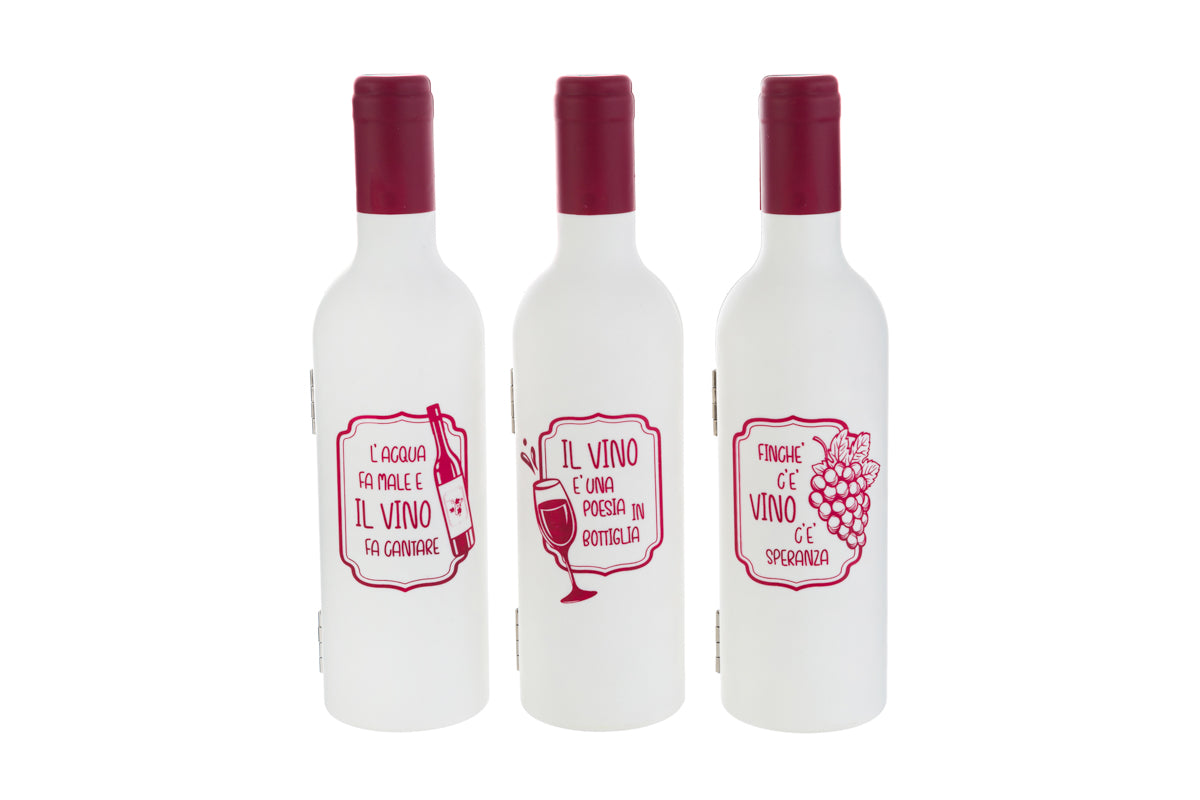 Bottiglie di vino ass. con 3 accessori per vino - Le stelle