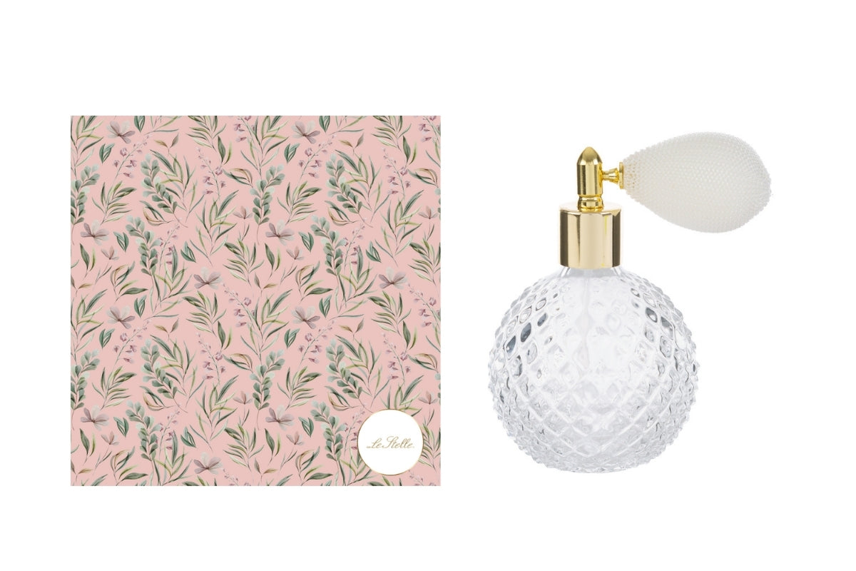 Portaprofumo spray 100ml ricaricabile trasparente 6,5x10,5 con astuccio - Le Stelle