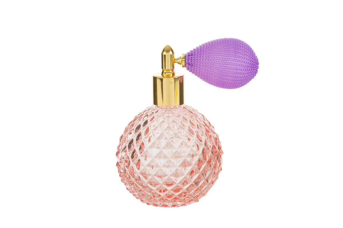 Portaprofumo spray 100ml ricaricabile rosa 6,5x10,5 con astuccio - Le Stelle