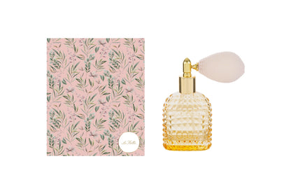 Portaprofumo spray 30ml ricaricabile giallo 5x3x9 con astuccio - Le Stelle