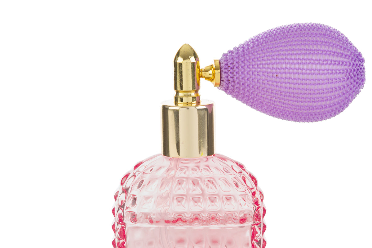 Portaprofumo spray 30ml ricaricabile rosa 5x3x9 con astuccio - Le Stelle