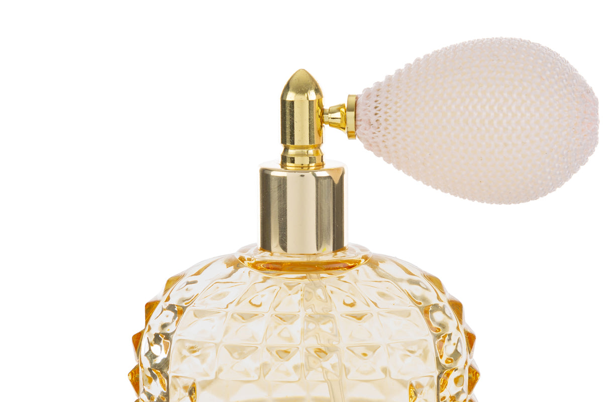 Portaprofumo spray 100ml ricaricabile giallo 6,5x4x12 con astuccio - Le Stelle