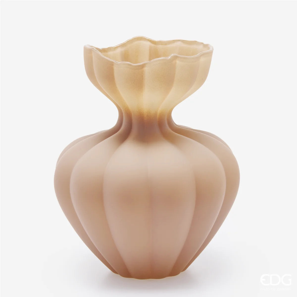 Vaso in vetro 'Flow Sinuoso' D30,50xH19.50 - EDG