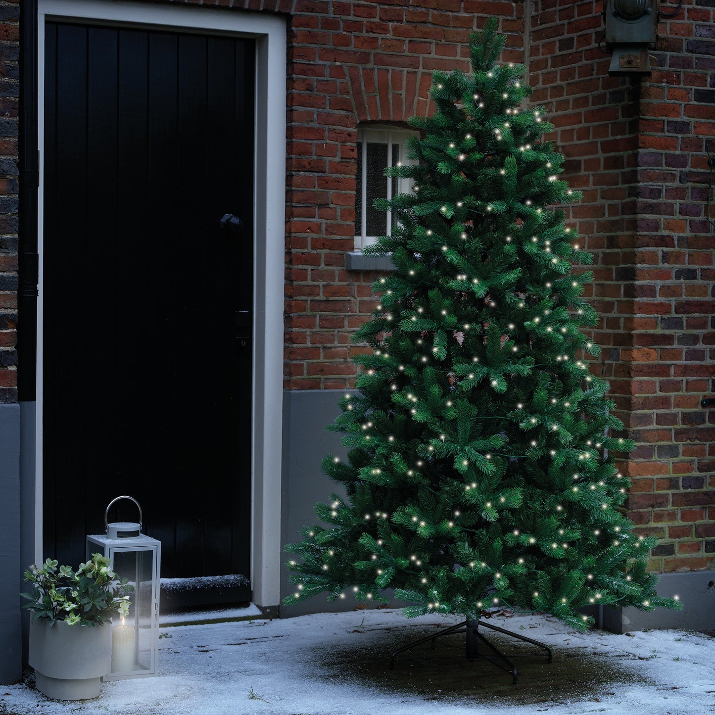 Albero di natale 'Ottawa Solar Fir Pre-lit outdoor' con LED H240 - Kaemingk