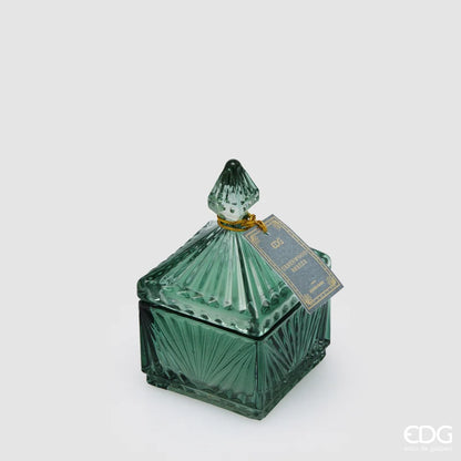 Candela profumata 'Jasmine' verde 6,5x6,6x12H - EDG
