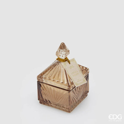 Candela profumata 'Jasmine' bronzo 6,5x6,6x12H - EDG