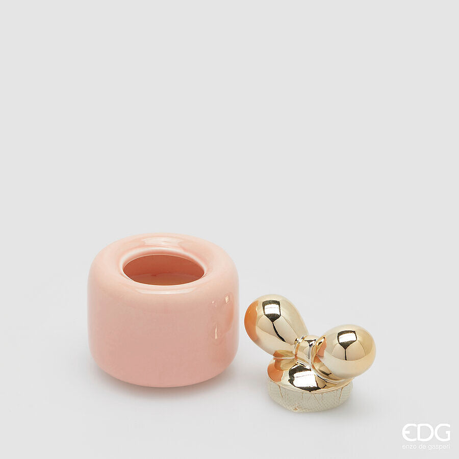 Candela profumata 'Jolie' con fiocco D7 H11 - EDG