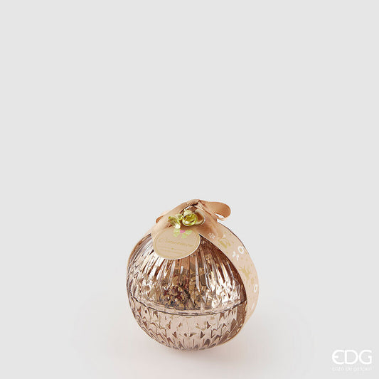 Candela sfera profumata natalizia D8 H10 - EDG