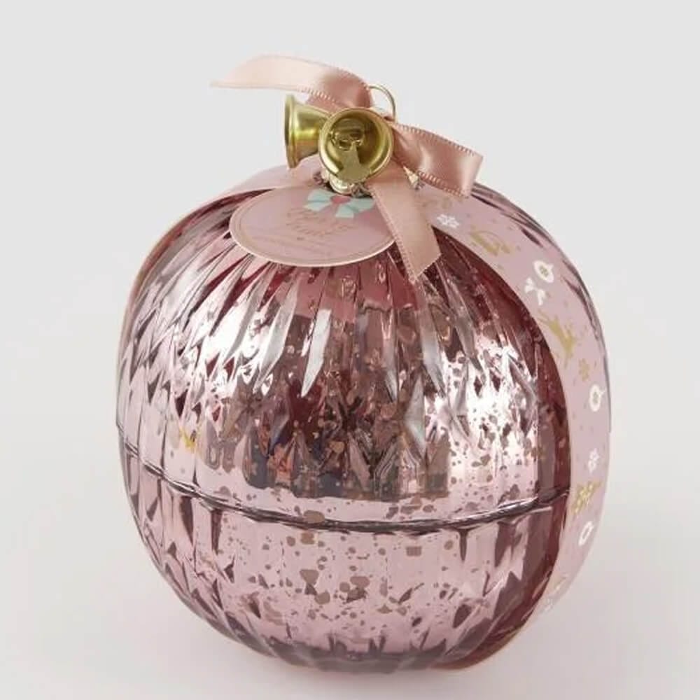 Candela sfera profumata natalizia D11 H13 - EDG