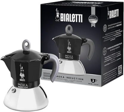 Moka Induzione 2 TZ Nera - Bialetti