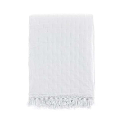 Copriletto singola con gala 180x260 collezione 'Petali Uniti' - Blanc Mariclò
