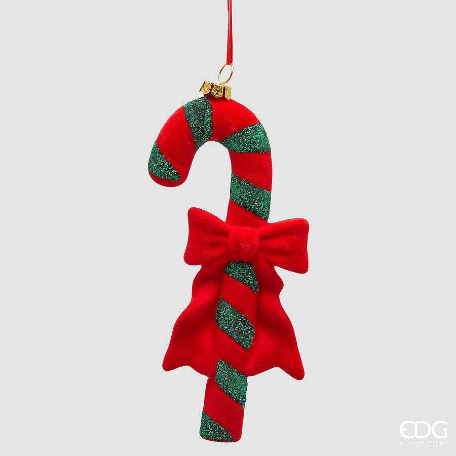 Decoro albero da appendere a forma di bastoncino di zucchero H17 - EDG