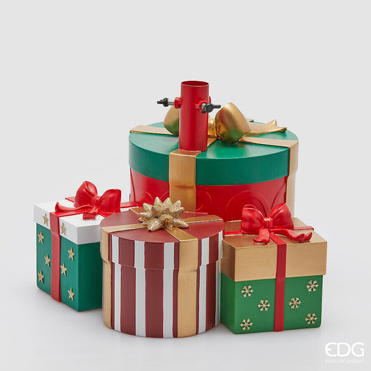 Base albero di natale a forma pacchi L42xP36XH31 - EDG