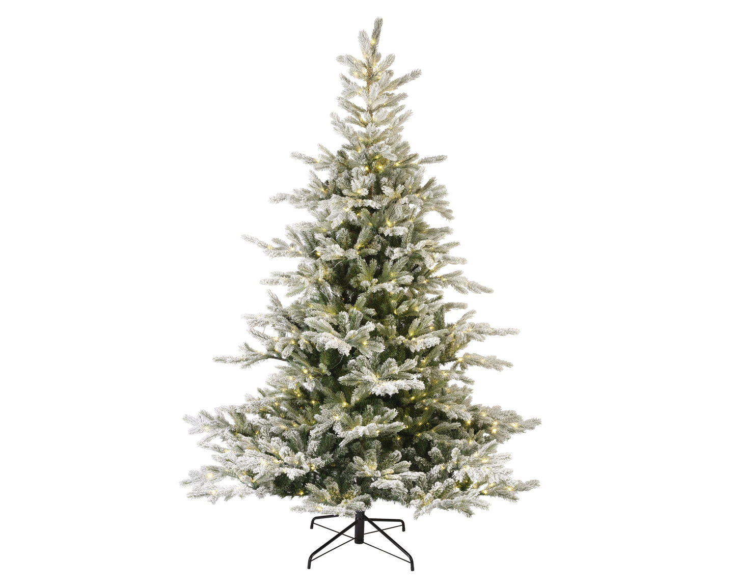 Albero di natale 'Grandis Fir snowy Micro Led' D150 H210 - Kaemingk