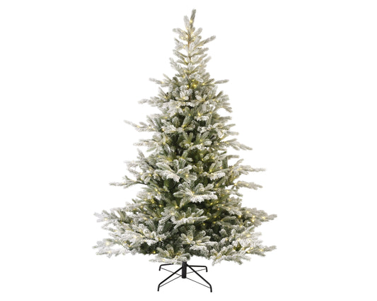 Albero di natale 'Grandis Fir snowy Micro Led' D150 H210 - Kaemingk