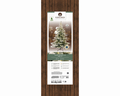 Albero di natale 'Grandis Fir snowy Micro Led' D150 H210 - Kaemingk