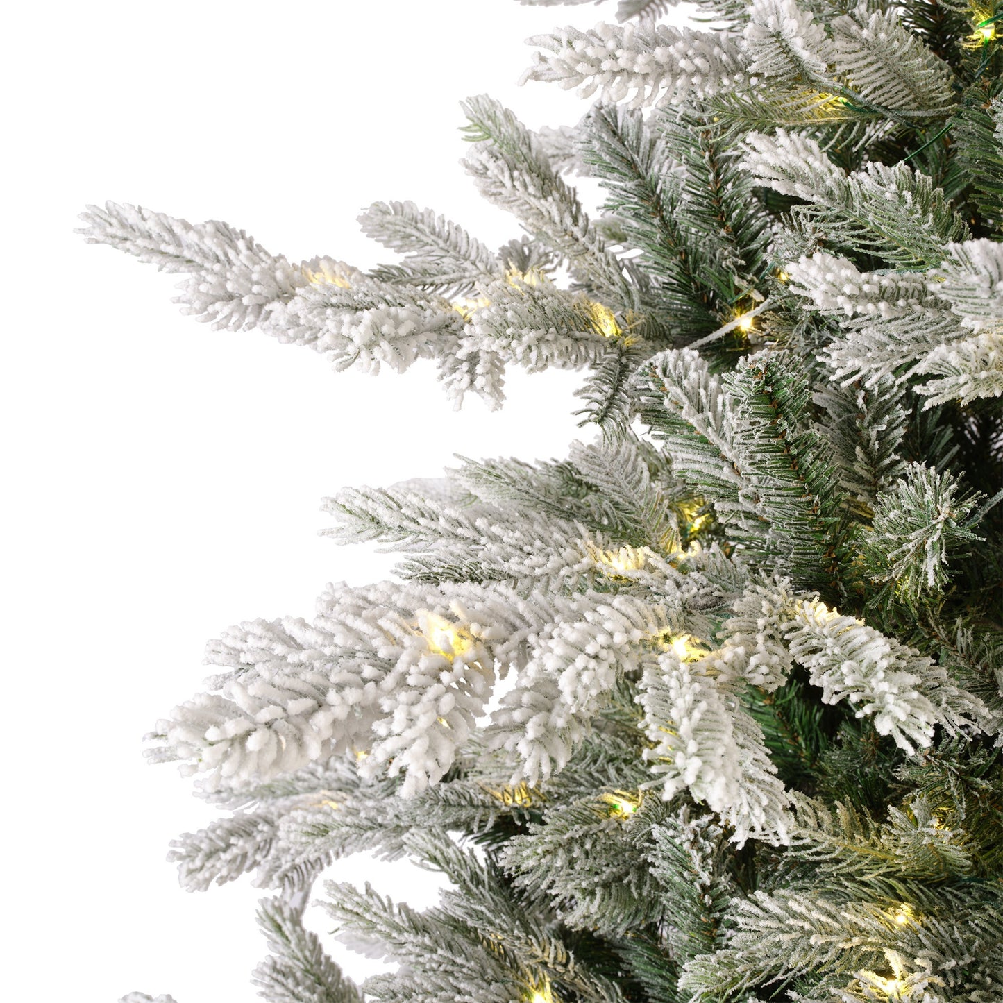 Albero di natale 'Grandis Fir snowy Micro Led' D150 H210 - Kaemingk