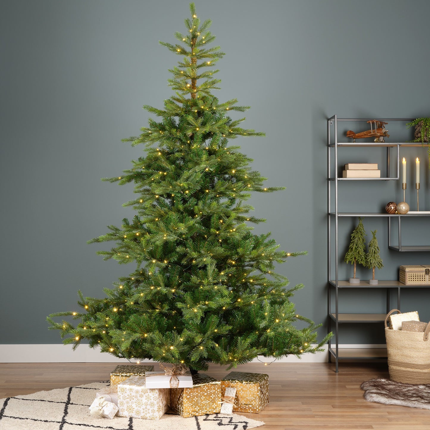 Alberi di natale verde 'Grandis fir' con LED D162xH210 - Kaemingk