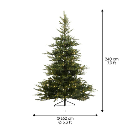 Alberi di natale verde 'Grandis fir' con LED D162xH210 - Kaemingk