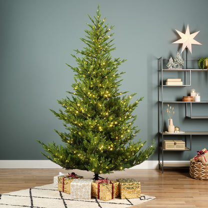 Alberi di natale verde 'Norway spruce' con LED D147xH210 - Kaemingk