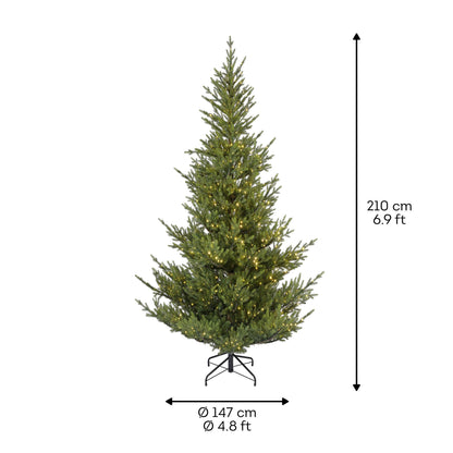 Alberi di natale verde 'Norway spruce' con LED D147xH210 - Kaemingk