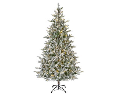 Albero di natale innevato 'Allison pine snowy pre-lit' con LED' D127 x H210 - Kaemingk