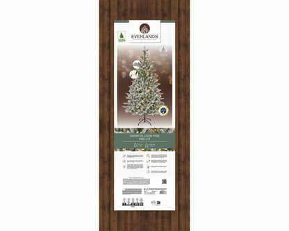 Albero di natale innevato 'Allison pine snowy pre-lit' con LED' D127 x H210 - Kaemingk