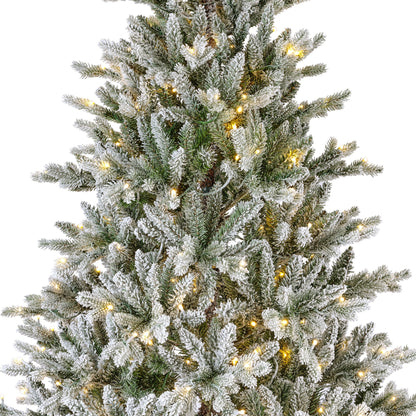 Albero di natale innevato 'Allison pine snowy pre-lit' con LED' D127 x H210 - Kaemingk