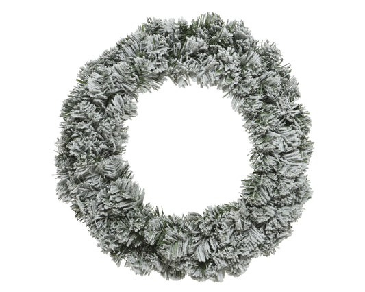 Ghirlanda natalizia innevata 'Imperial wreath snowy' D120 H25 - Kaemingk